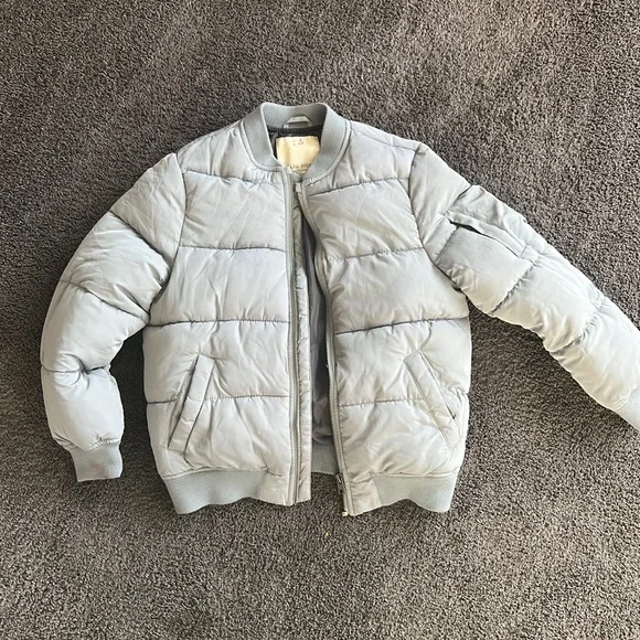 Zara Jackets Coats Zara Boys Gray Bomber Jacket Size